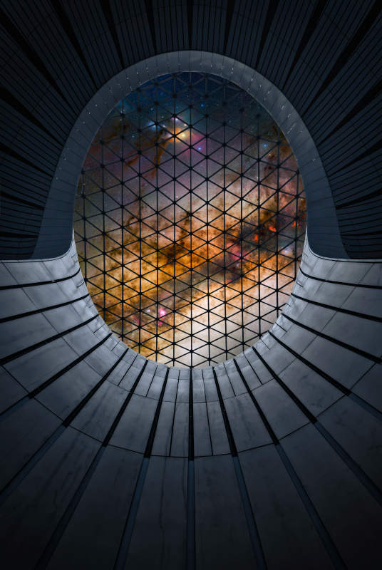 北京大兴机场穹顶 科技与宇宙的交汇图片