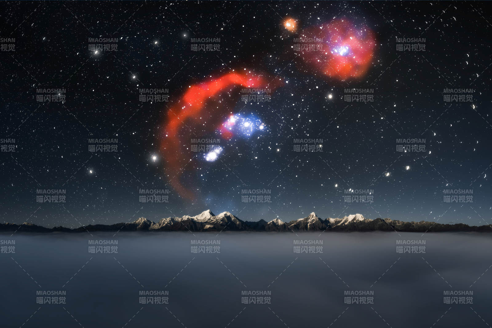 星空下的神秘景象图片