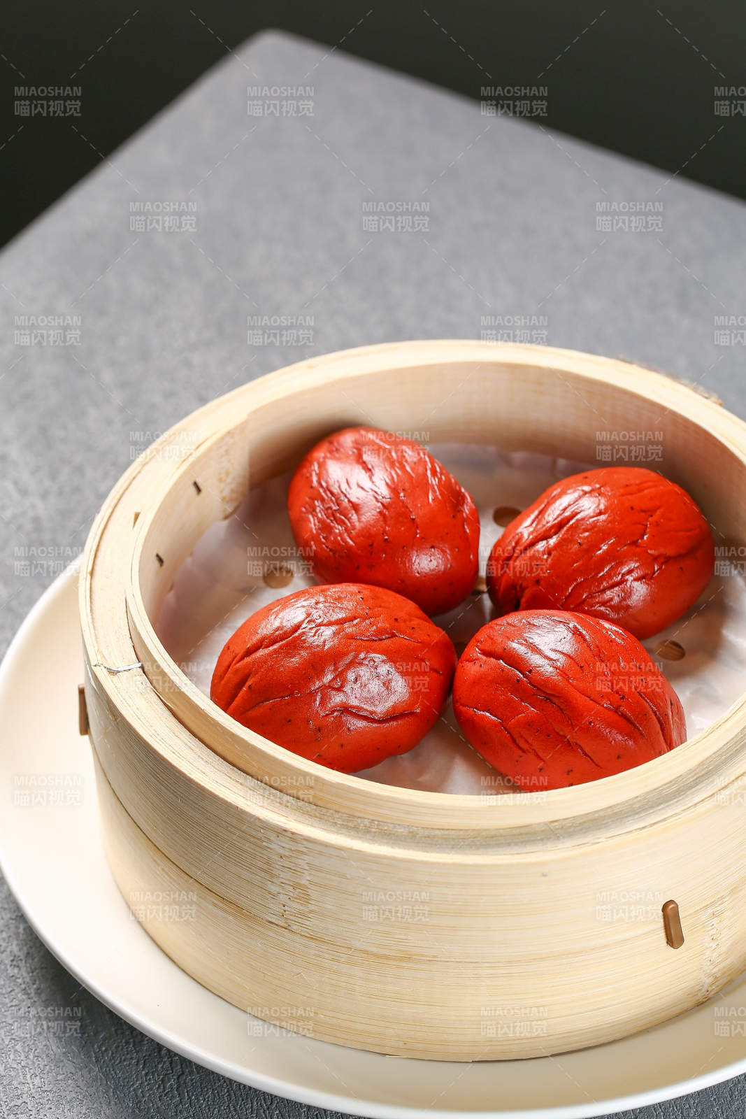 红糖馒头蒸笼装图片