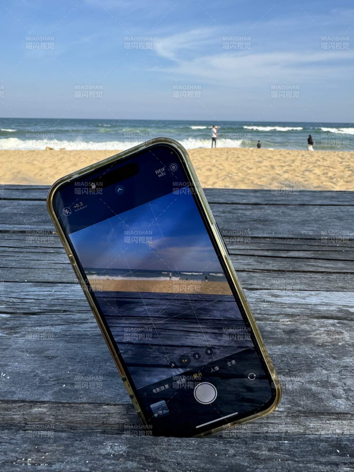 海边手机拍摄瞬间图片