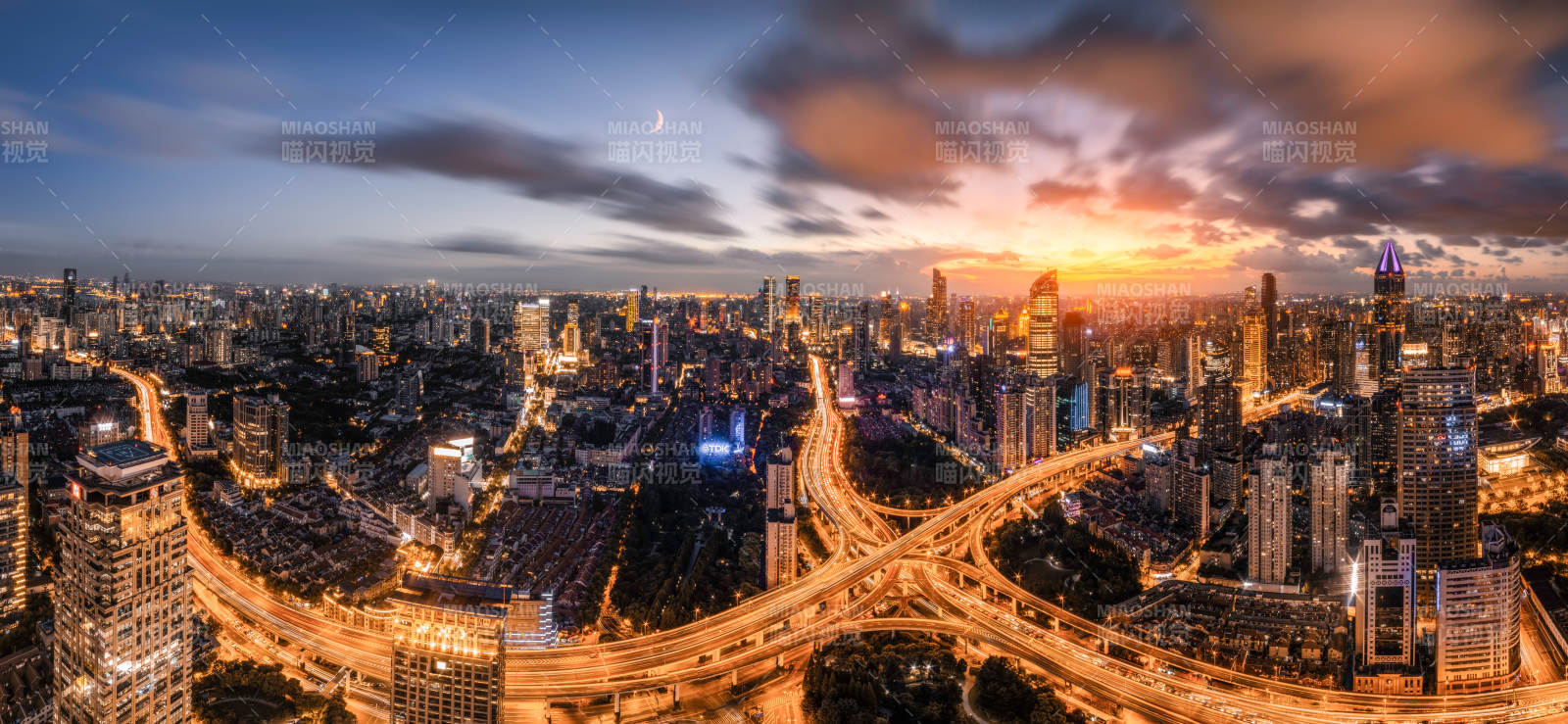 城市夜景 灯火辉煌的都市图片