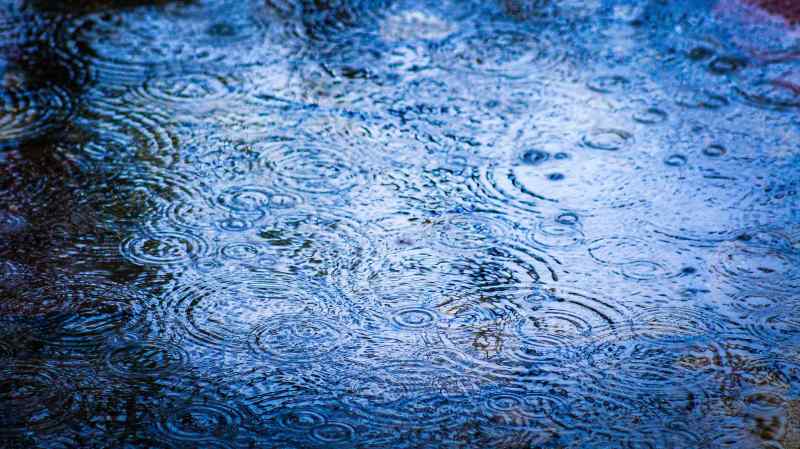 雨滴涟漪 水面波纹图片