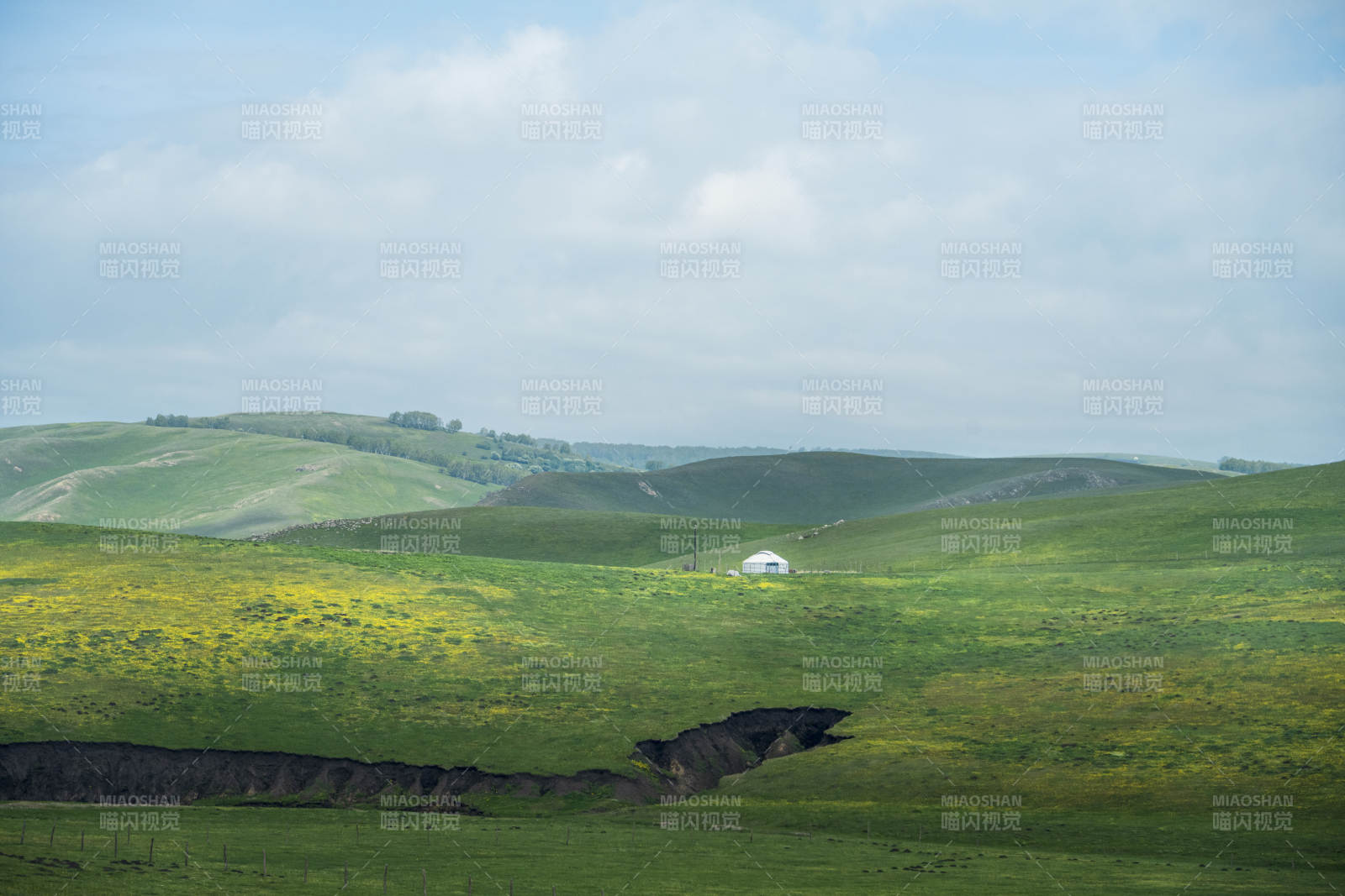 草原上的蒙古包图片