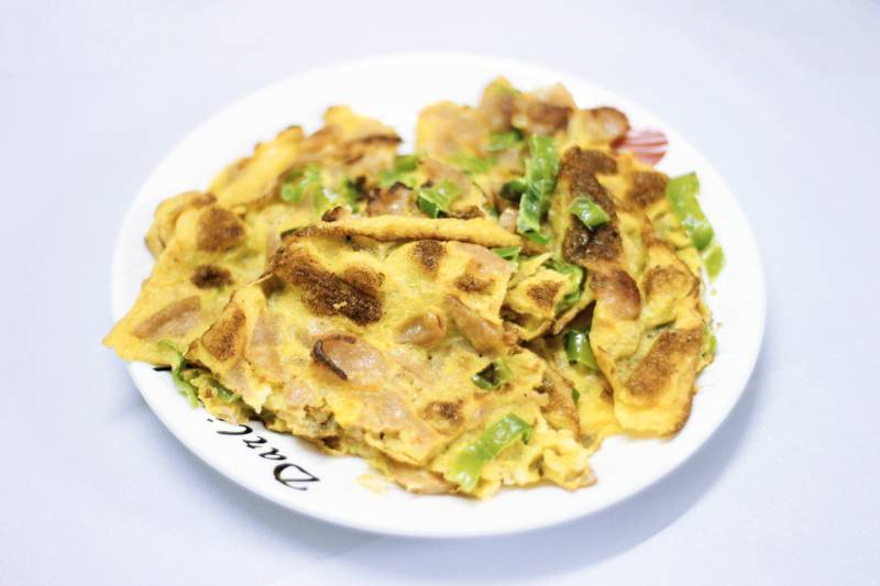 香煎鸡蛋饼图片