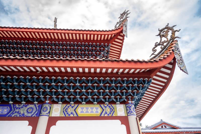 传统中式建筑屋檐细节图片