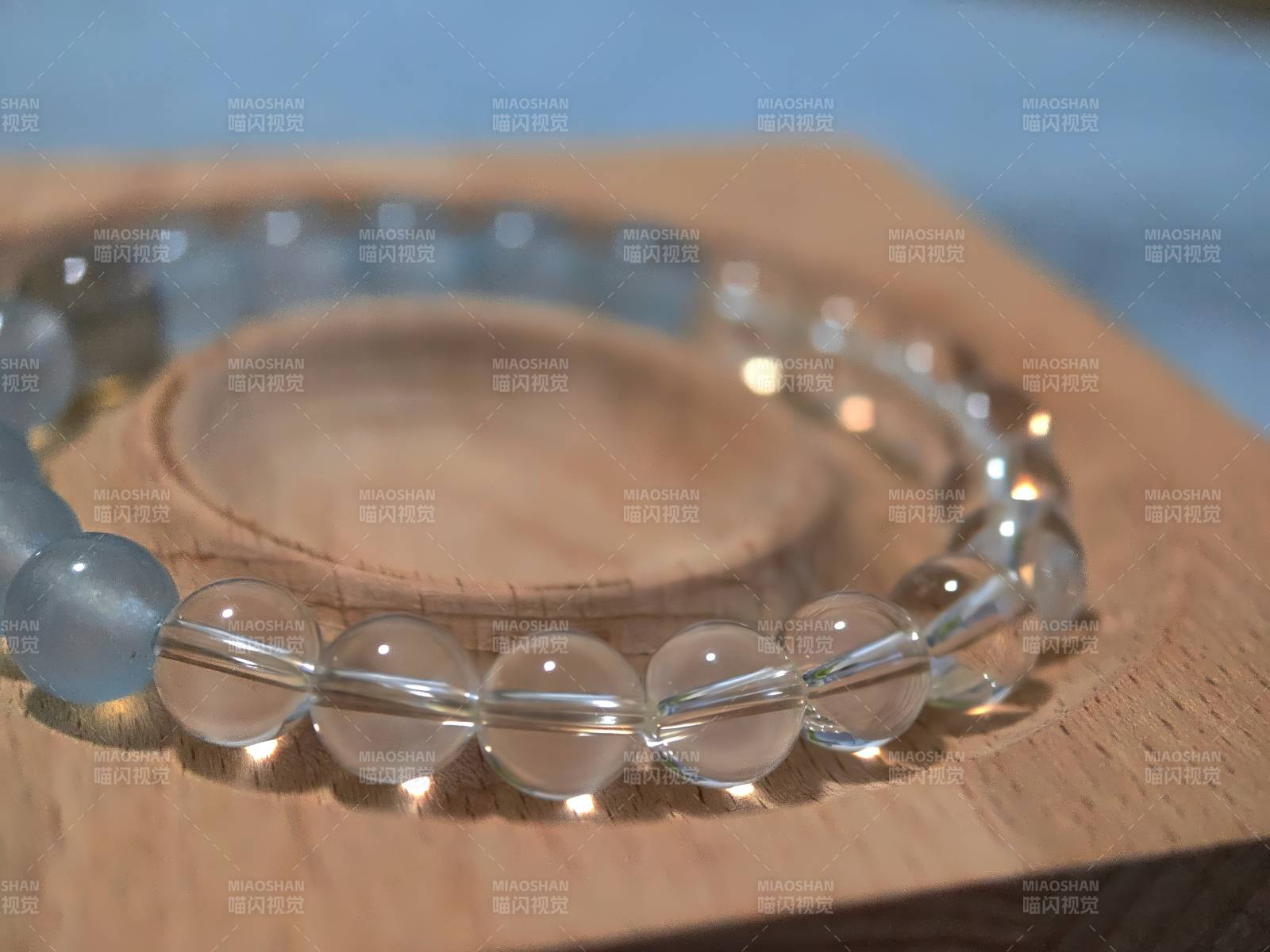 水晶珠手链静谧之美图片