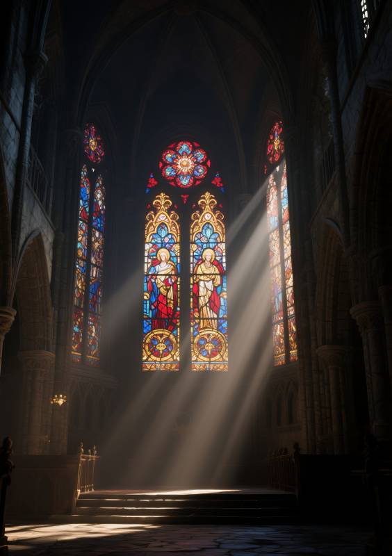 教堂光影 圣洁之光图片