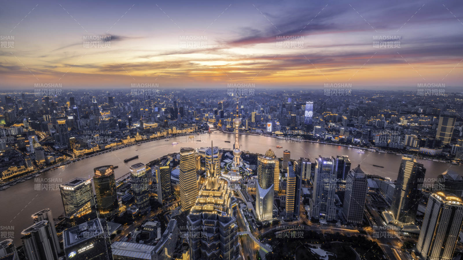 上海夜景 城市之光图片