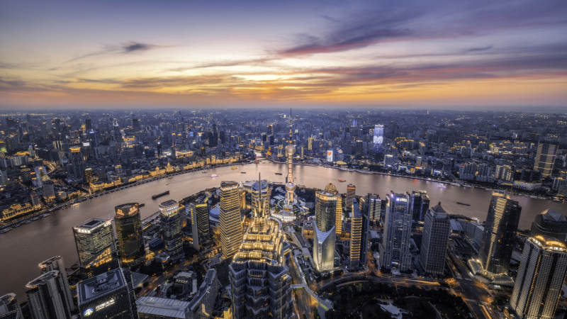 上海夜景 城市之光图片