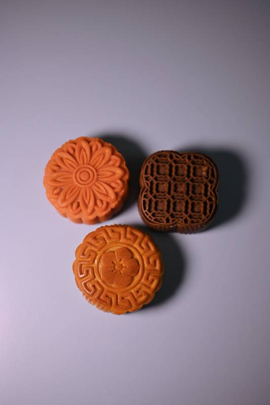 传统月饼的精美图案展示图片