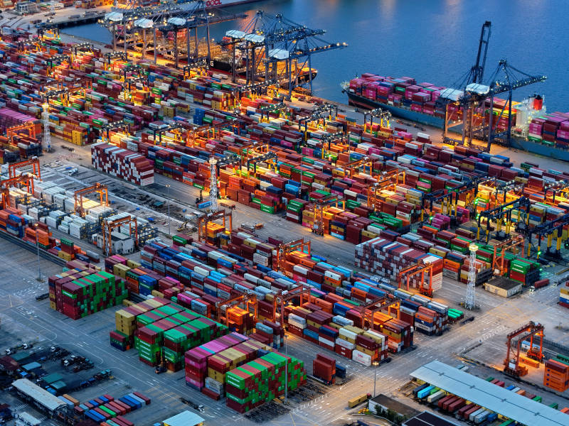 盐田港口夜景图片