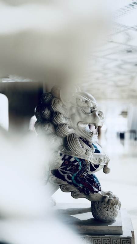 石狮守护 祥瑞之气图片