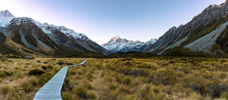 新西兰库克山国家公园的风景图片