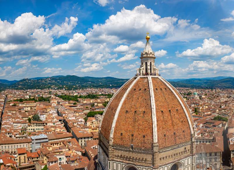 意大利佛罗伦萨大教堂鸟瞰图图片