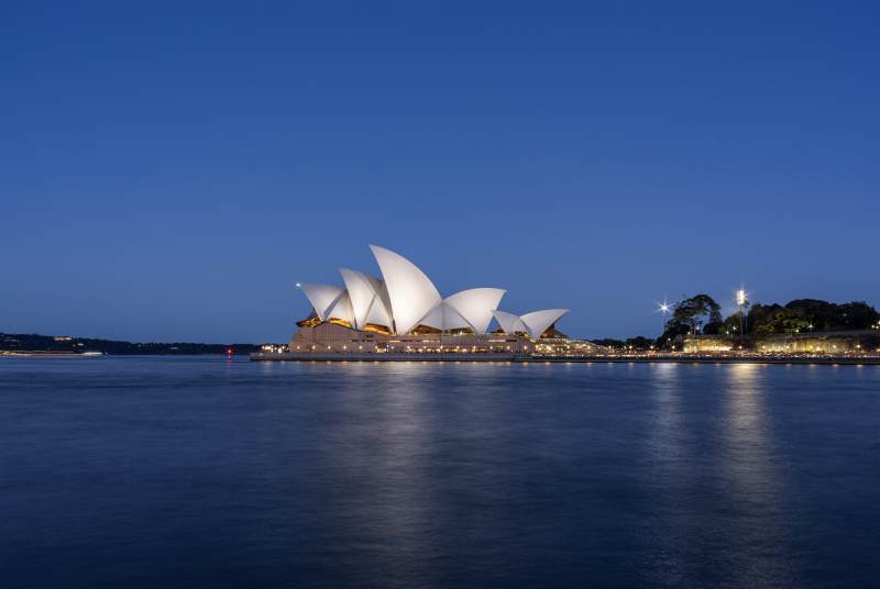悉尼歌剧院夜景图片