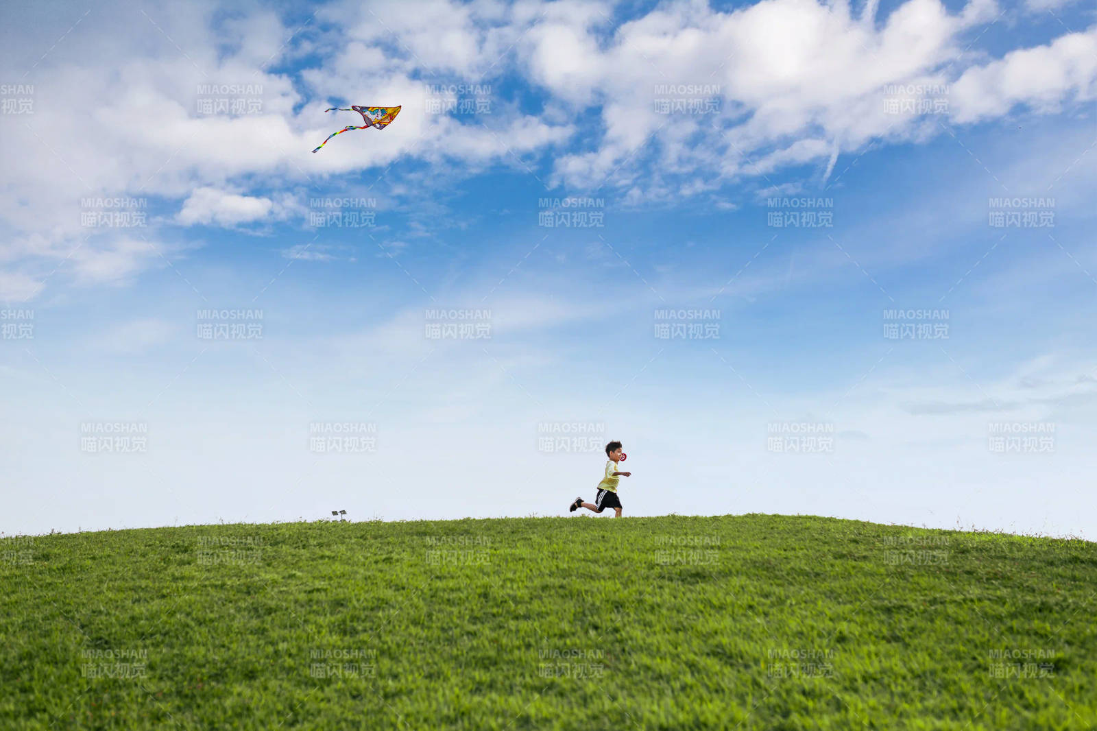 放风筝的快乐时光图片