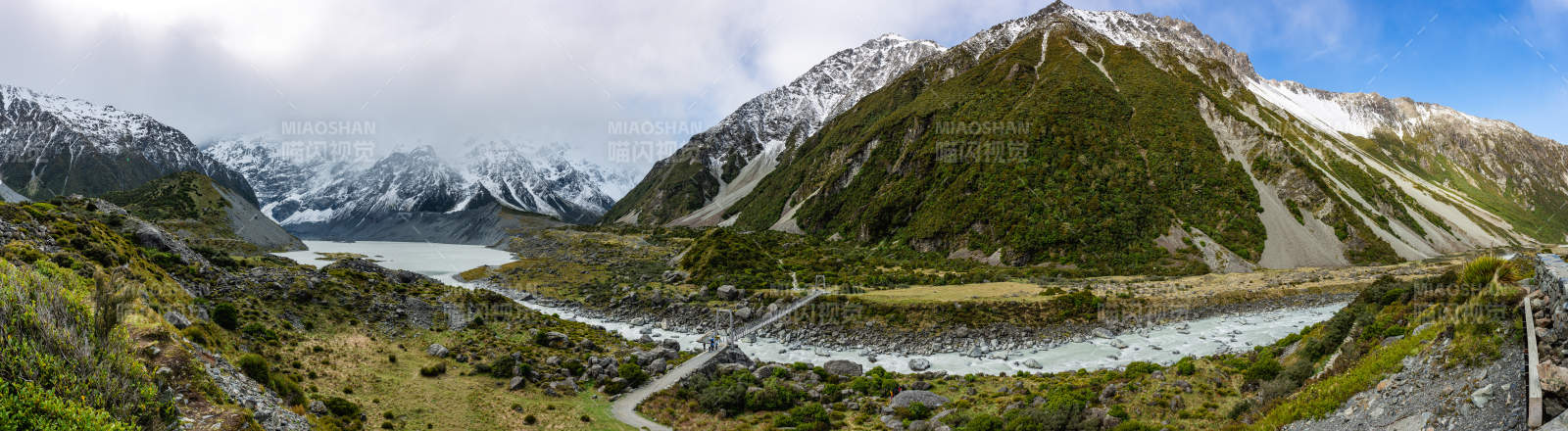 新西兰库克山 亿级像素 全景拼接图片