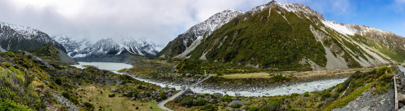 新西兰库克山 亿级像素 全景拼接图片