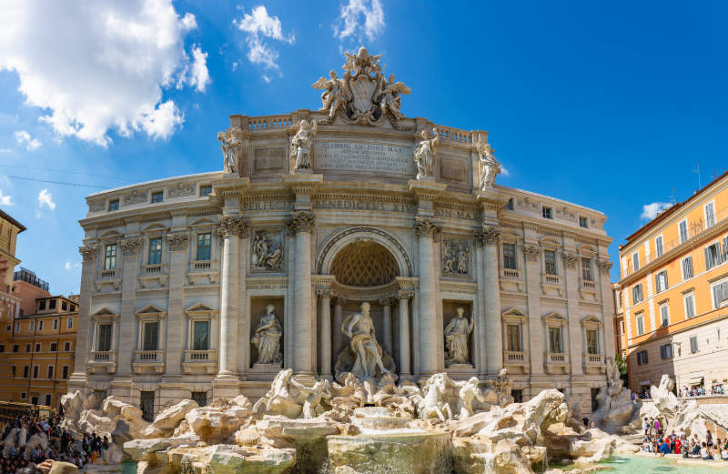 意大利罗马许愿池 特莱维喷泉图片