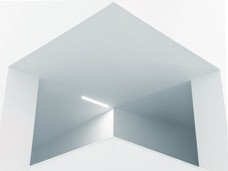 光影交错的几何空间图片