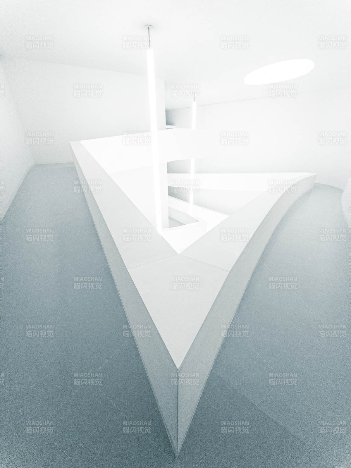 极简主义的白色空间设计图片