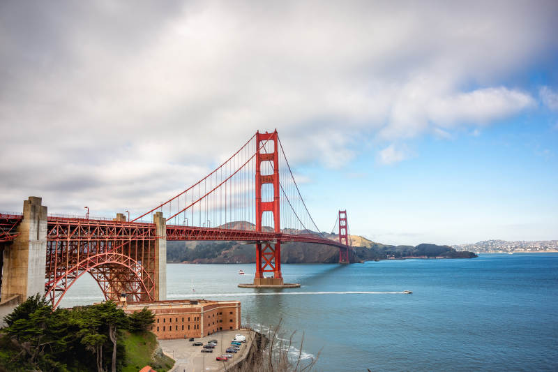 金门大桥风光无限好图片