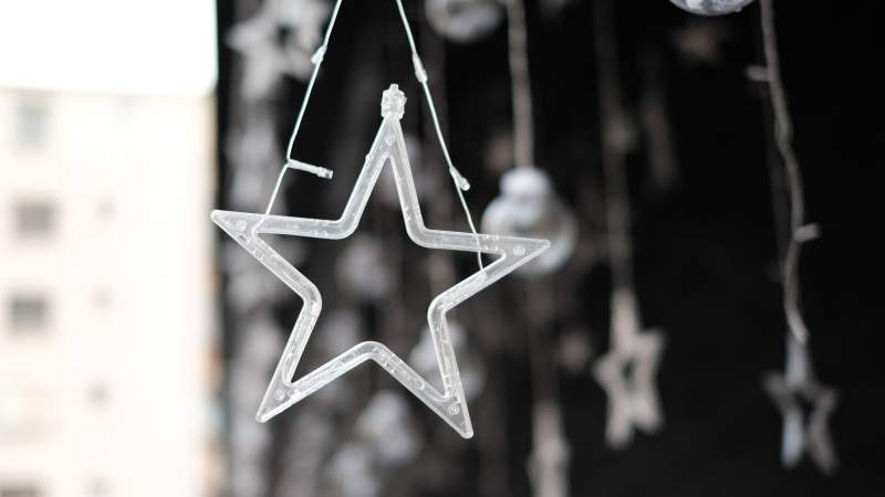 悬挂的星星装饰品图片