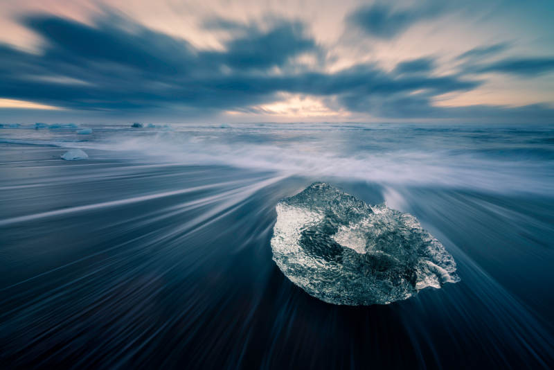 冰川之泪 静谧海滩的瑰宝图片