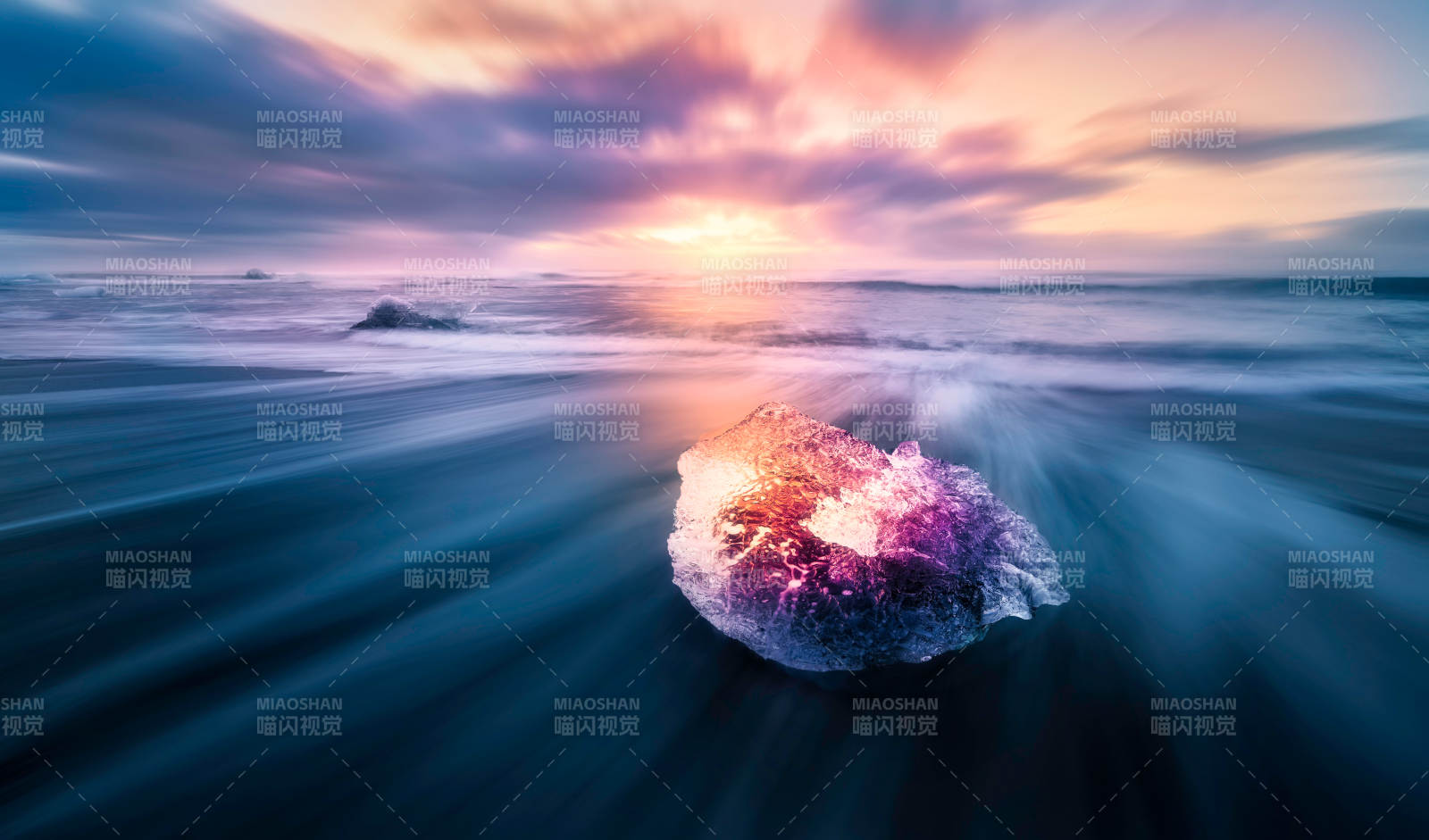 梦幻海岸 光影交织图片