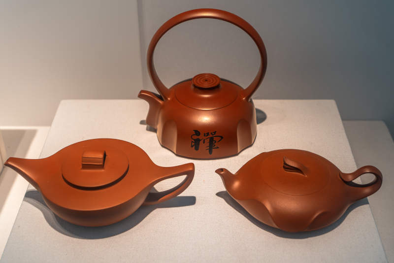 紫砂茶具三件套展示图片