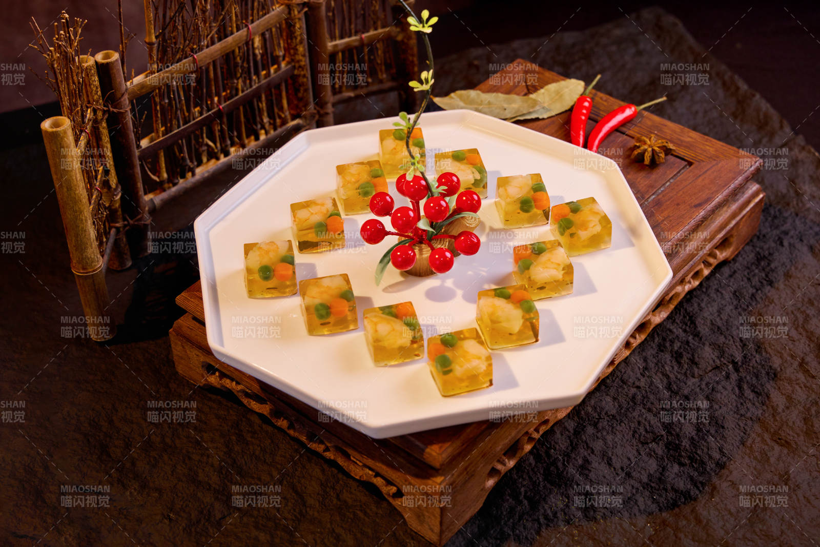 果冻拼盘 精致美味图片