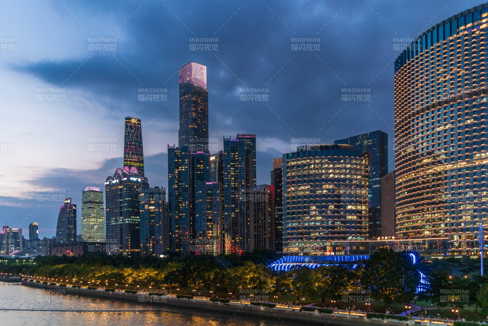 广州珠江新城夜景图片