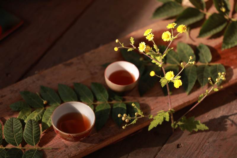 茶香花影 静谧时光图片
