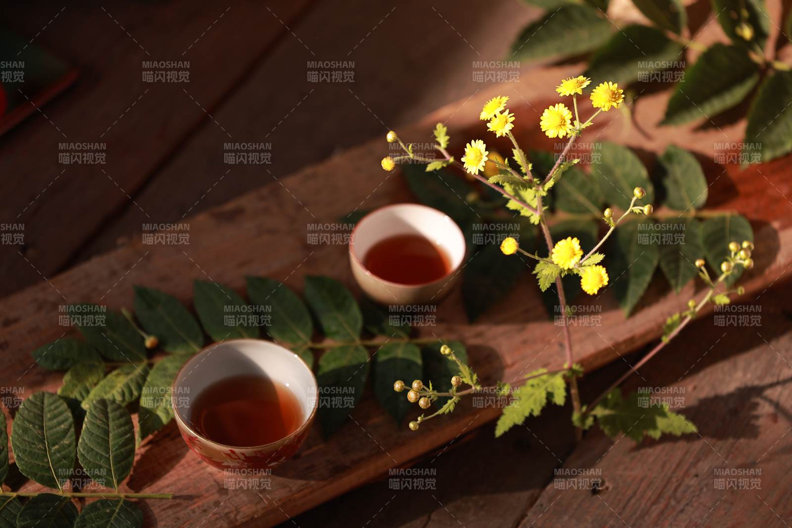 茶香花影 静谧时光图片