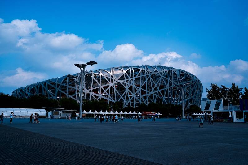鸟巢北京的标志性建筑图片