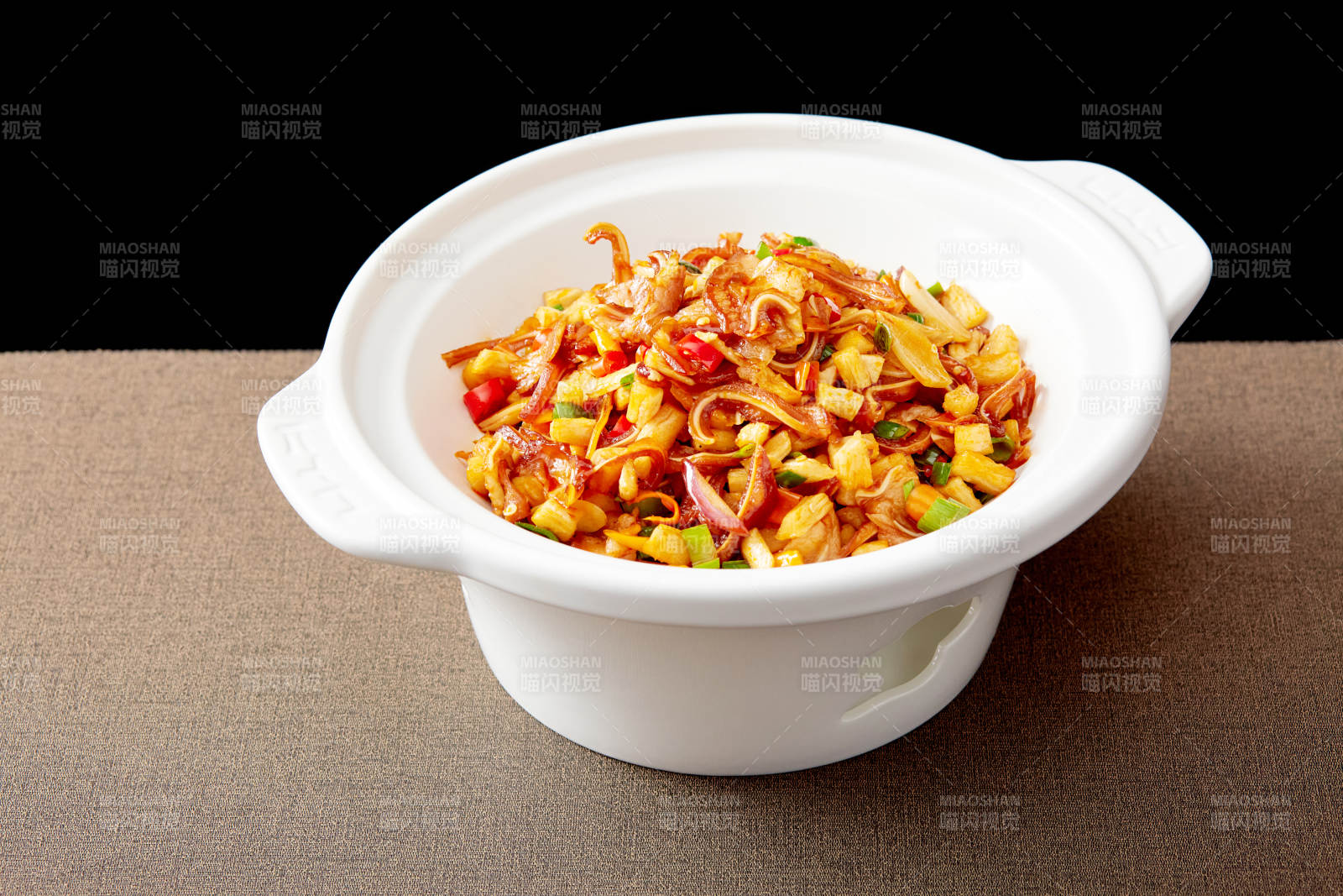 香辣炒鱿鱼图片