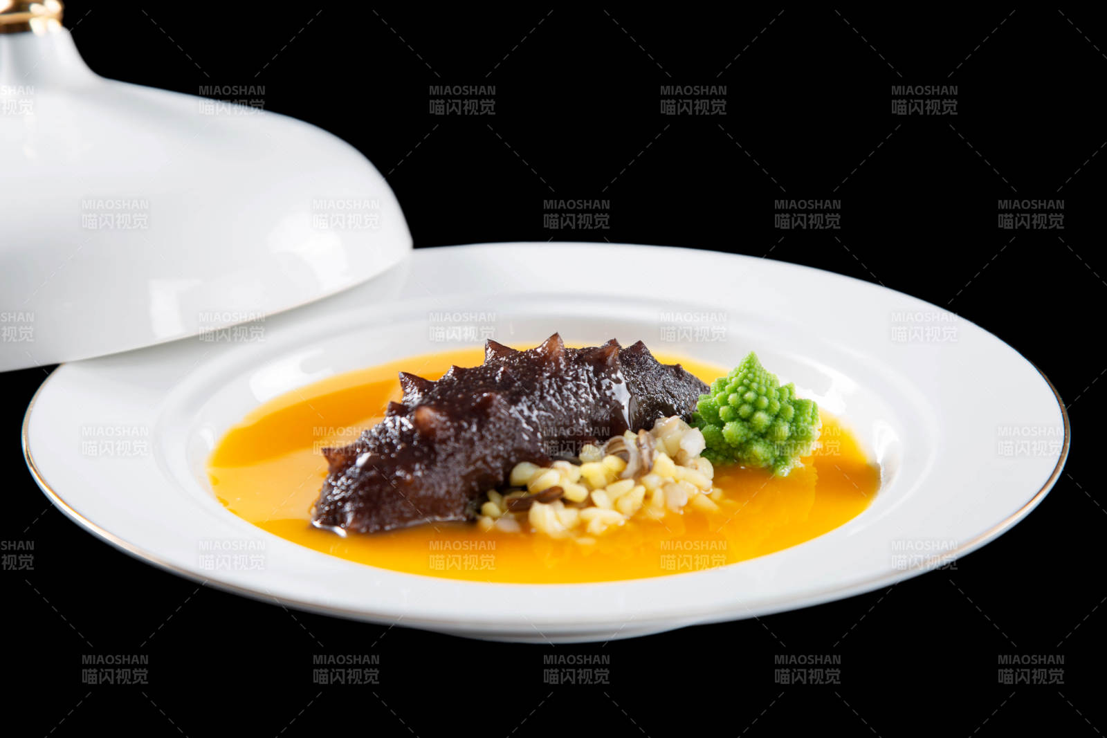 海参南瓜汤配松仁图片