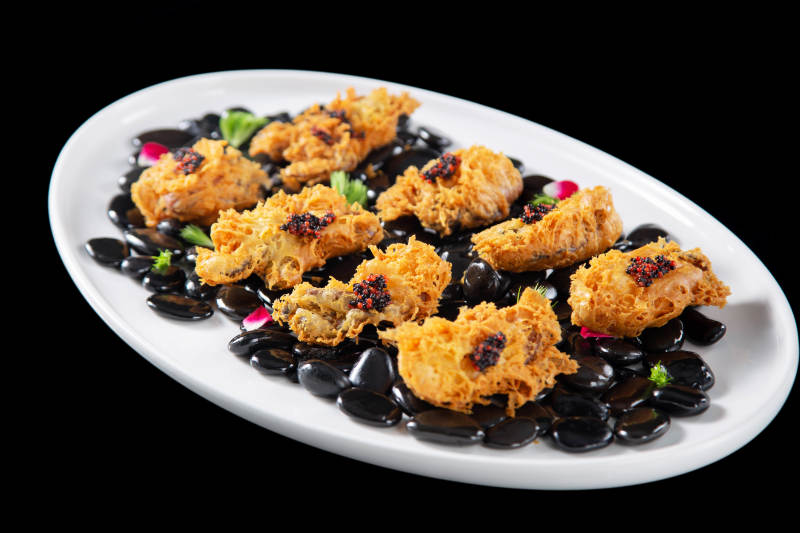 黑豆酥炸鸡柳图片