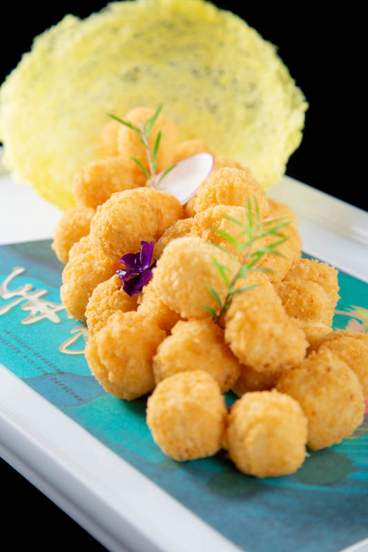 金黄酥脆小丸子图片