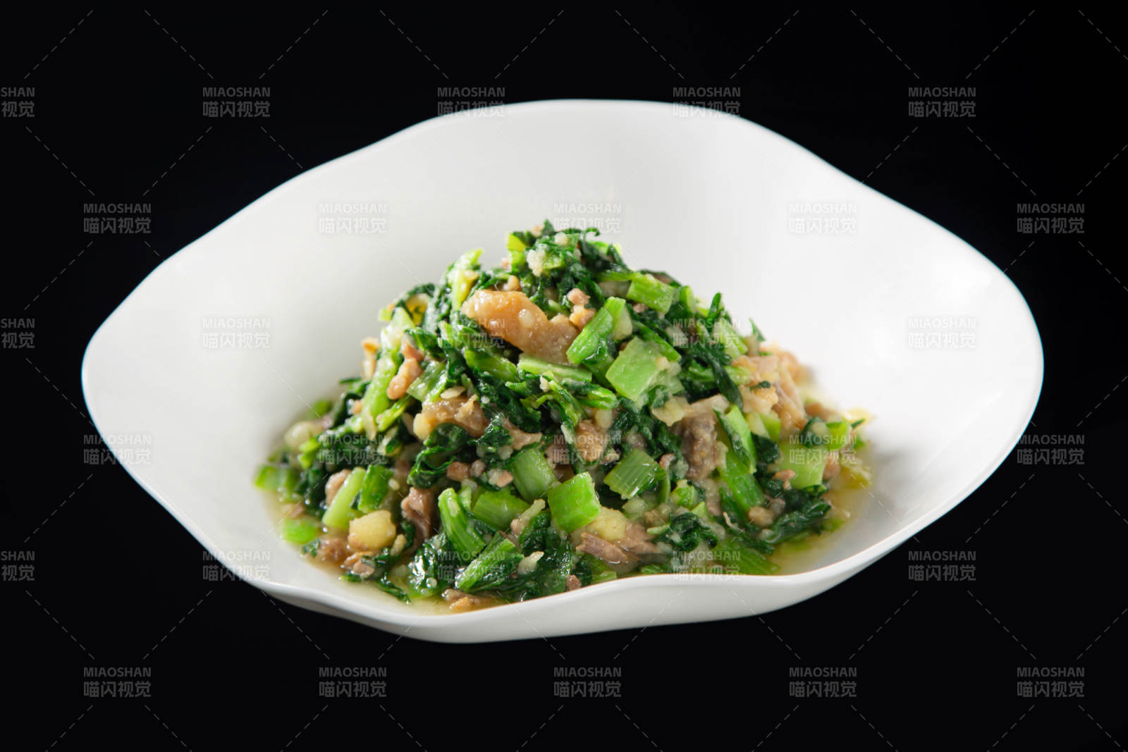 青菜炒肉末图片