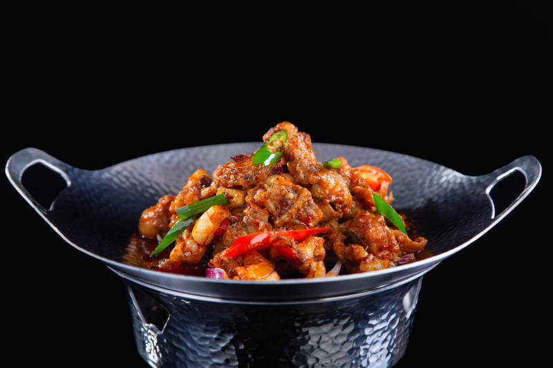 餐饮香辣鸡块图片