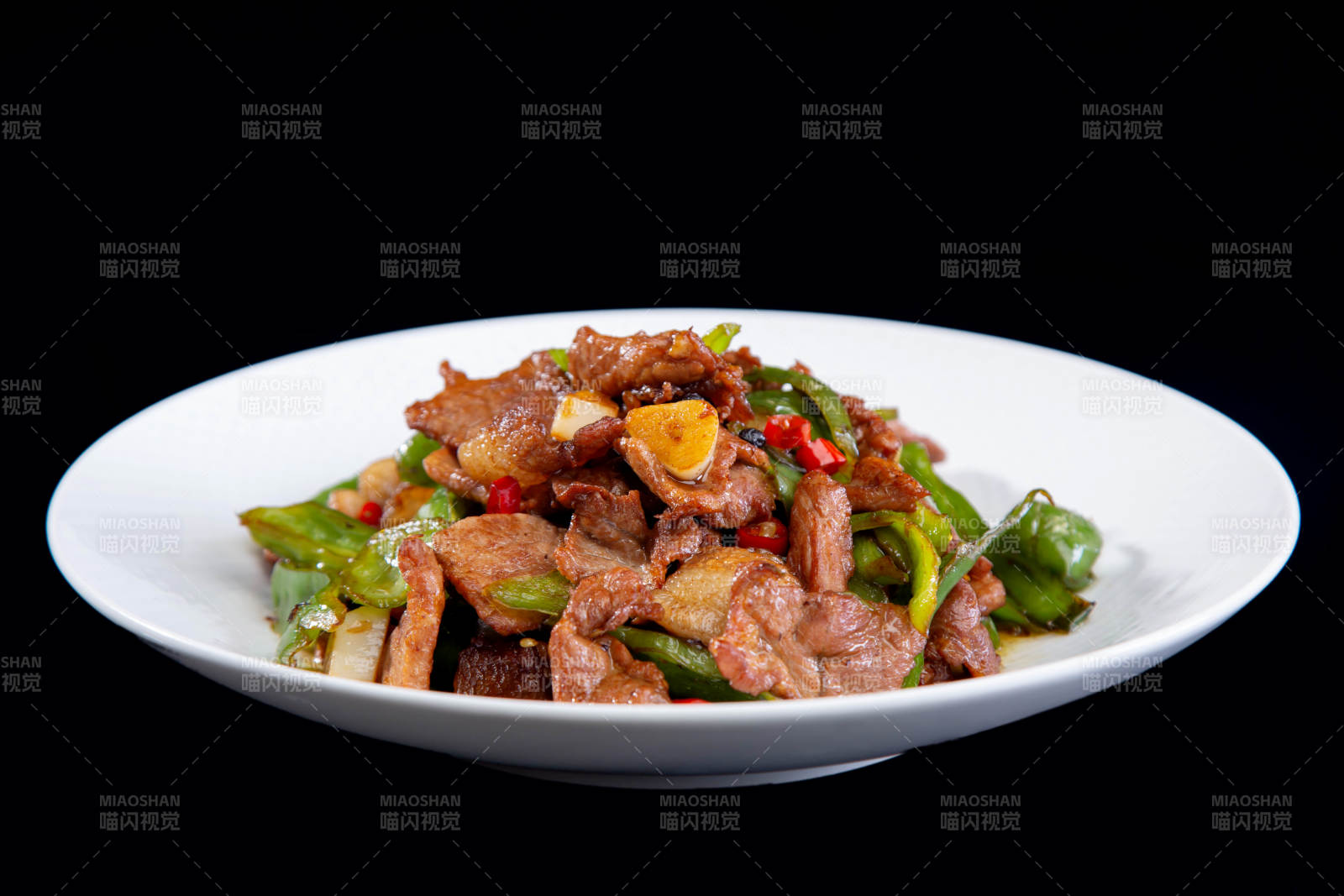 青椒炒肉片图片