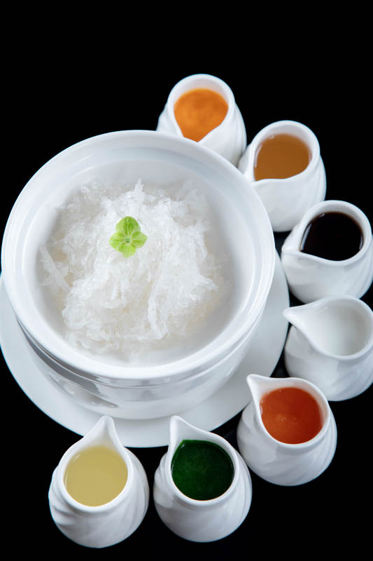 燕窝配七彩酱料图片