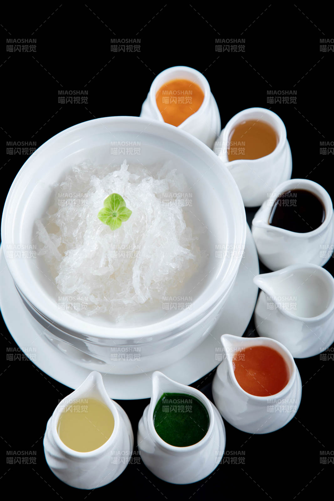 燕窝配七彩酱料图片