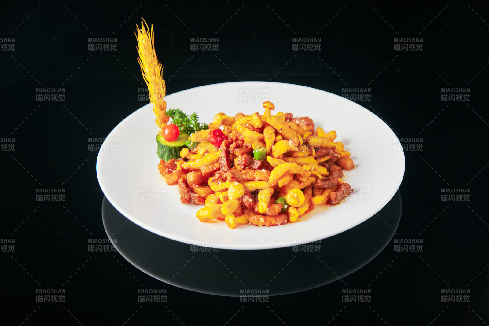 金丝肉炒鸡蛋图片