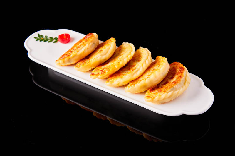 金黄煎饺 美味诱人图片