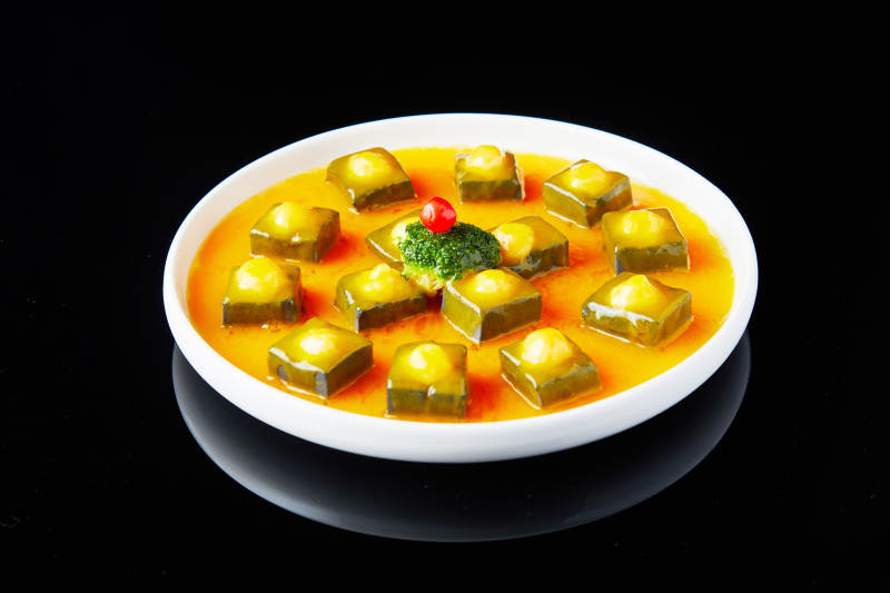 金汤蟹肉豆腐图片