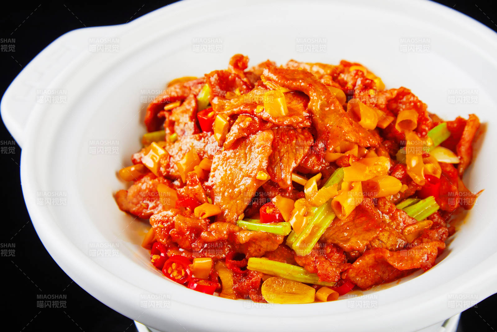 香辣肉片煲图片