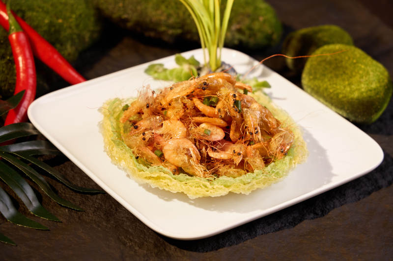 油爆虾美食图片