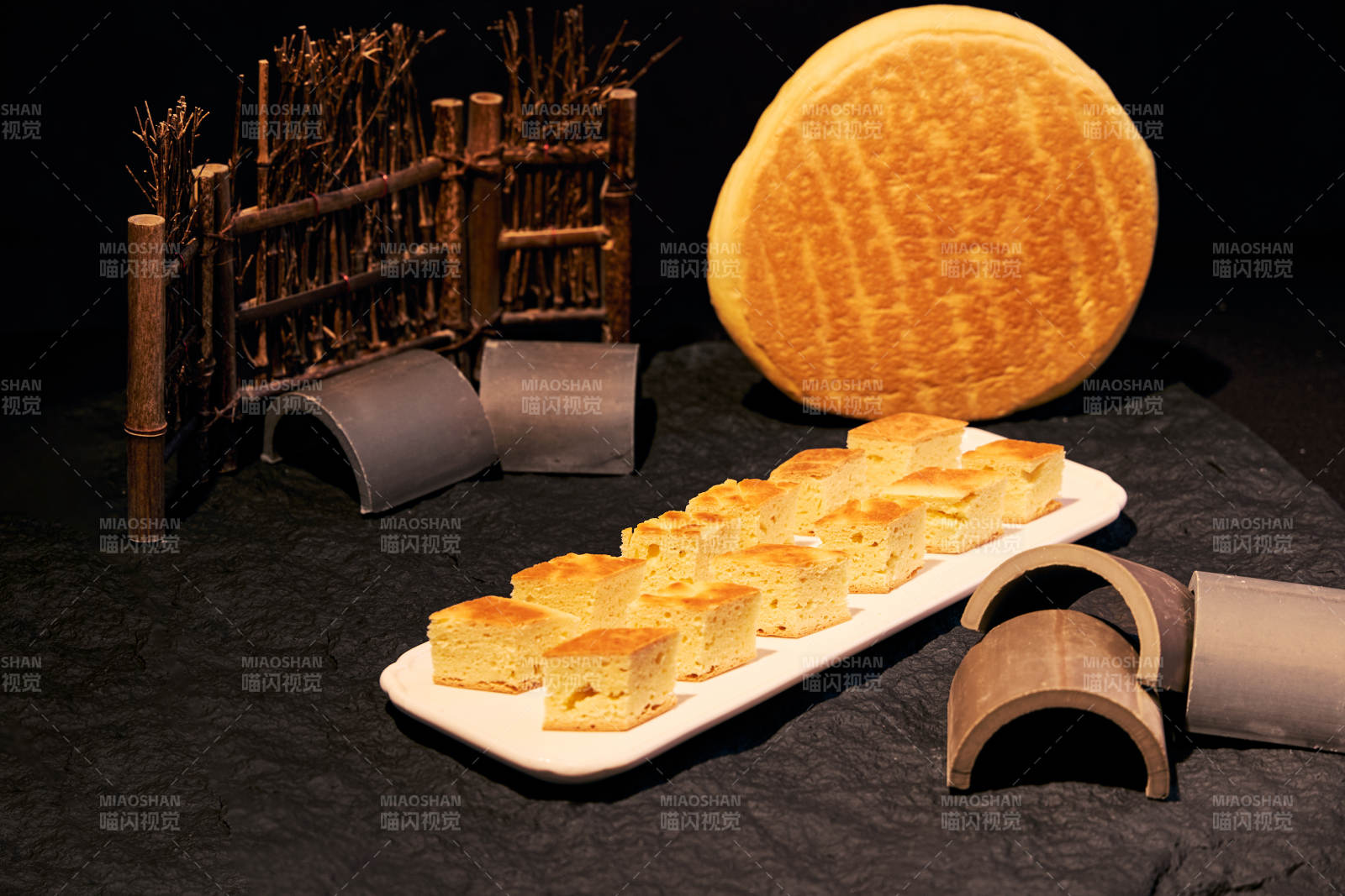 乡村风味糕点展示图片